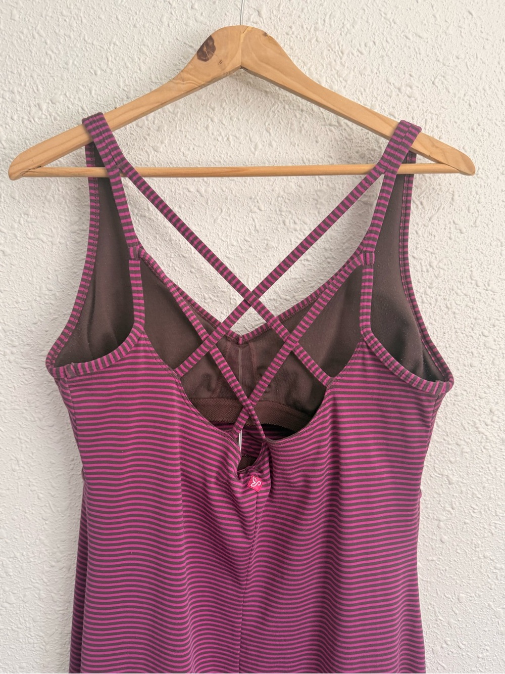Prana purple magenta striped active sun dress xl - Picture 7 of 10